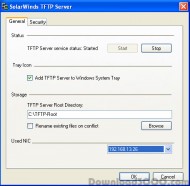 SolarWinds TFTP Server screenshot